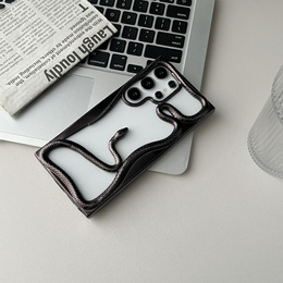 Teletok LUPHIE Samsung Galaxy S25 Ultra-hoz, Armor Bumper, fekete