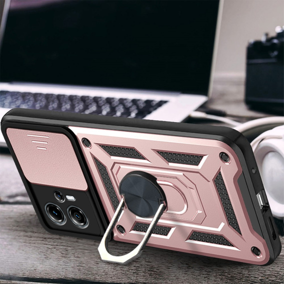 Telefontok a Motorola Moto G13 / G23, CamShield Slide, rózsaszín rose gold