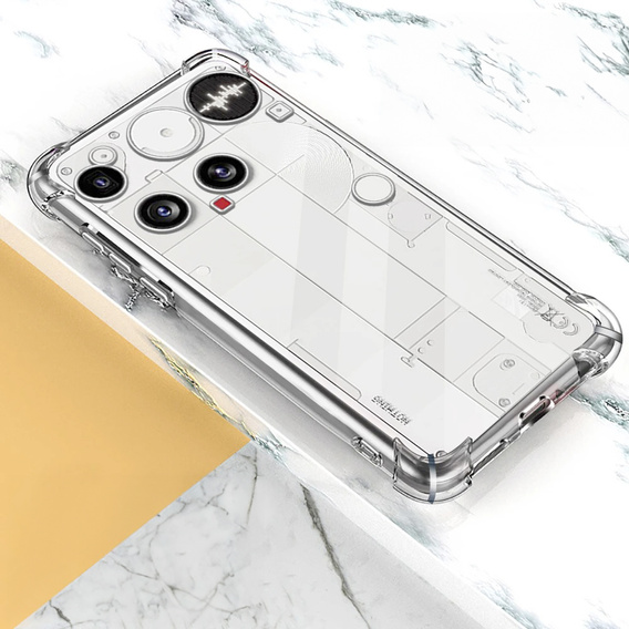 Telefontok a Nothing Phone 3 5G, Dropproof, átlátszó