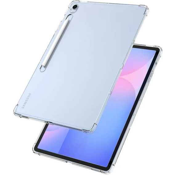 Tok Samsung Galaxy Tab S10 FE+ Plus készülékhez, szilikon, átlátszó