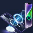 Telefontok a iPhone 14, ERBORD Hybrid MagSafe Case, kék