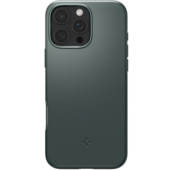 Spigen tok iPhone 16 Pro készülékhez, Thin Fit Mag, zöld + 9H edzett üveg