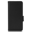 Pattintható tok a Ulefone Note 12P, Wallet Litchi Magnet, fekete