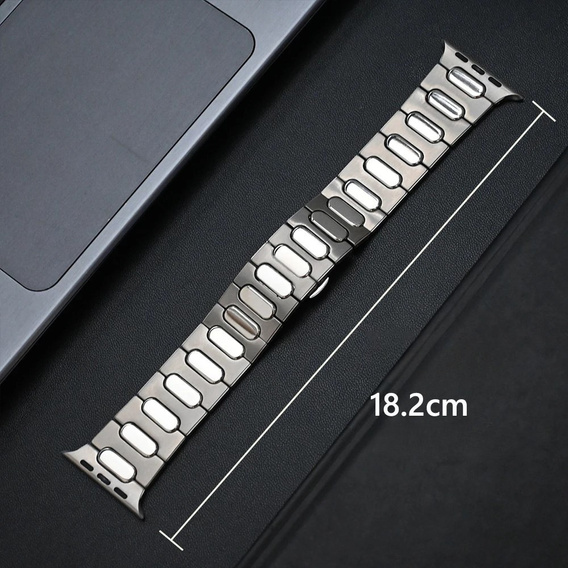 Karkötő Apple Watch 1/2/3/4/4/5/6/7/8/9/SE/ULTRA/ULTRA 2 42/44/45/45/49MM, titánium