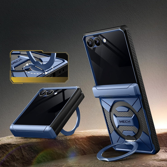 Tongate MECH tok MagSafe-val a Samsung Galaxy Z Flip7 FE / Z Flip6 készülékhez, zöld színű