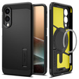 Spigen tok Samsung Galaxy S25 Edge készülékhez, Tough Armor Mag Mag MagSafe, fekete + 9H edzett üveg