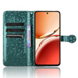 Flap tok Oppo Reno 12FS / 12F, Wallet Rhombus, zöld