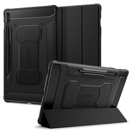 SPIGEN Rugged Armor Pro tok Samsung Galaxy Tab S9 FE+ 12.4" (X610/X616B) készülékhez – Fekete