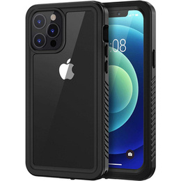 IP68 vízálló tok a iPhone 12 Pro, fekete