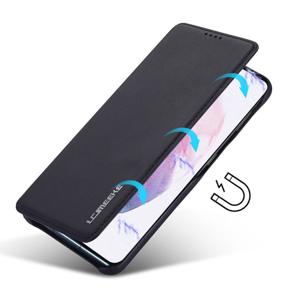 Pattintható tok a Samsung Galaxy S22+ Plus 5G, LC.IMEEKE, fekete