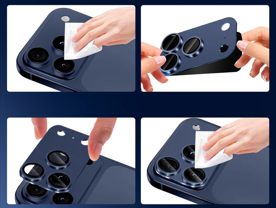 2x ERBORD edzett üveg iPhone 17 Pro kamera szigethez