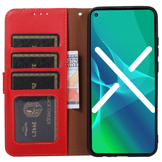 Pattintható tok a Nokia G60 5G, KHAZNEH RFID Case, Dual Color, piros