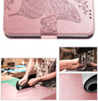 Pattintható tok a Oppo Reno 13F / Oppo Reno 13FS, Butterfly, rózsaszín rose gold