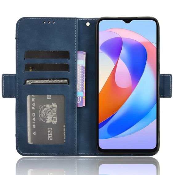 Pattintható tok a Honor Magic 6 Lite 5G, Card Slot, sötétkék