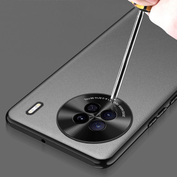 Bőr tok Vivo X90 Pro 5G, leather hybrid, fekete