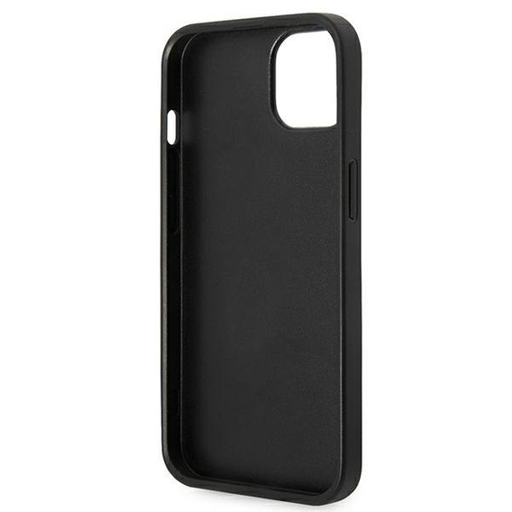 Karl Lagerfeld Telefontok a iPhone 14, Saffiano Karl's Head Patch, ezüst