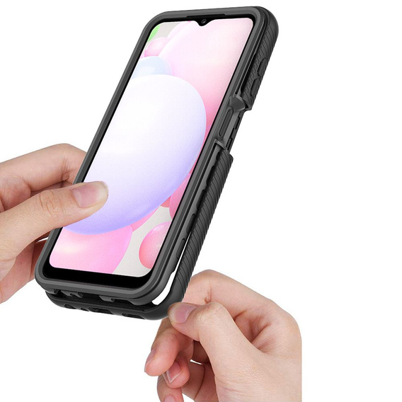 Tok Samsung Galaxy A13 4G készülékhez, Shockproof, fóliával, kék