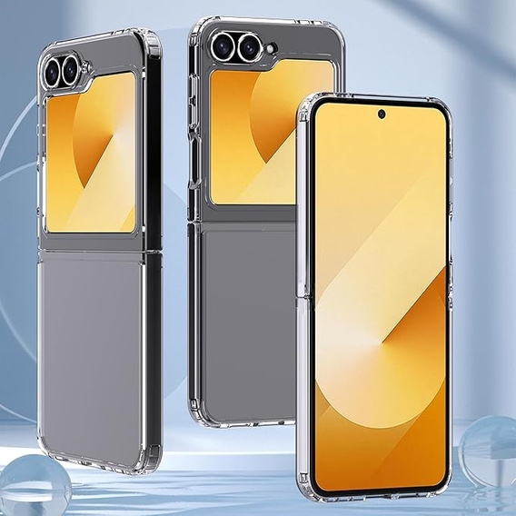 Telefontok a Samsung Galaxy Z Flip7 FE / Z Flip6, Fusion Hybrid, átlátszó