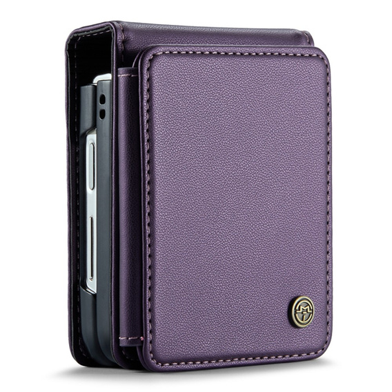 CASEME flip tok Samsung Galaxy Z Flip5 5G, Litchi Wallet, lila