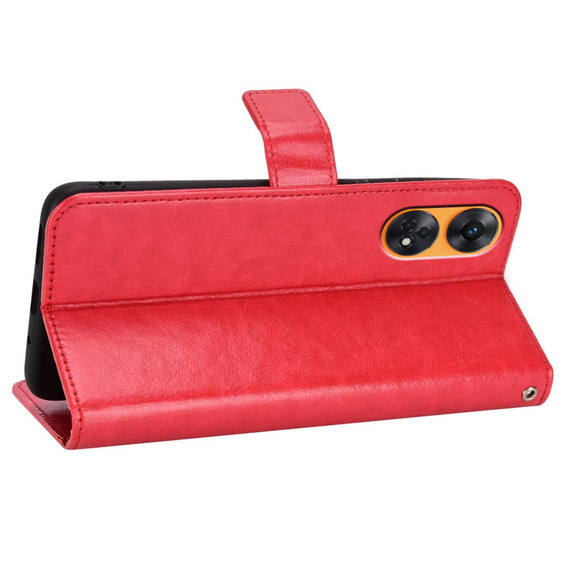 Pattintható tok a Oppo Reno8 T, Wallet, piros