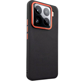 Bőr tok Xiaomi 15, leather hybrid, fekete
