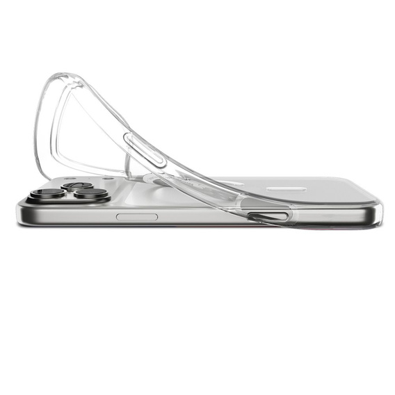 Spigen tok iPhone 17 Pro Max készülékhez, Liquid Crystal MagSafe, átlátszó/fehér