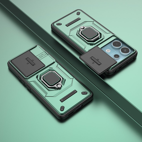 Telefontok a Xiaomi Redmi Note 13 Pro 5G, KickStand Camera Lens, zöld