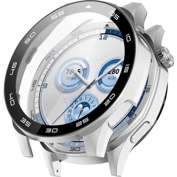 2in1 tok + edzett üveg a Huawei Watch GT 5 46mm-hoz, átlátszó