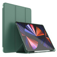 Tok iPad Pro 12.9" 2022/2021/2020 (6/5/4 gen.), Smart Pencil, tolltartóval, zöld