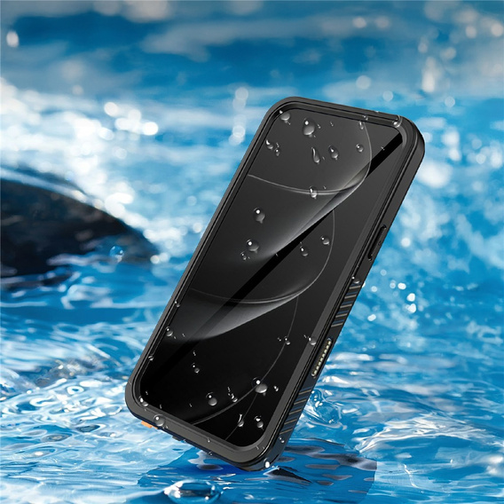 Tok iPhone Air készülékhez, IP68 vízálló Redpepper, fekete