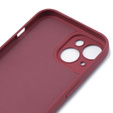 Telefontok a iPhone 15, Silicone Lite, piros
