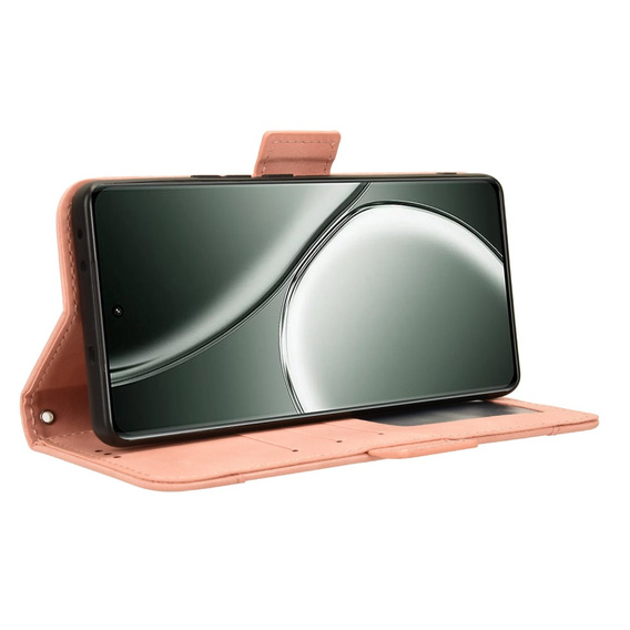 Pattintható tok a Realme GT 6 / 6T, Card Slot, rózsaszín