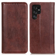 Telefontok a Samsung Galaxy S25 Ultra, Wallet Litchi Leather, barna