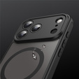 Matt tok iPhone 17 Pro Max készülékhez, MagSafe, kameravédelemmel, fekete