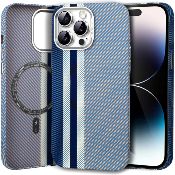 Tok iPhone 14 Pro, Carbon Fiber MagSafe, kék