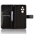 Pattintható tok a Honor 200 Pro 5G, Crazy Horse Wallet, fekete