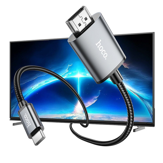 Hoco UA27 4K 30Hz 2 m-es USB-C–HDMI kábel