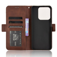 Pattintható tok a Realme C61, Card Slot, barna