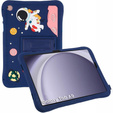 Gyermek szilikon tok Samsung Galaxy Tab A9 T220 X110 / X117, páncélozott, asztronauta, tengerészkék