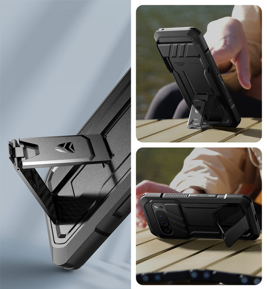 Páncélozott tok a Google Pixel 9 Pro, Dexnor Full Body (Two Frames), fekete