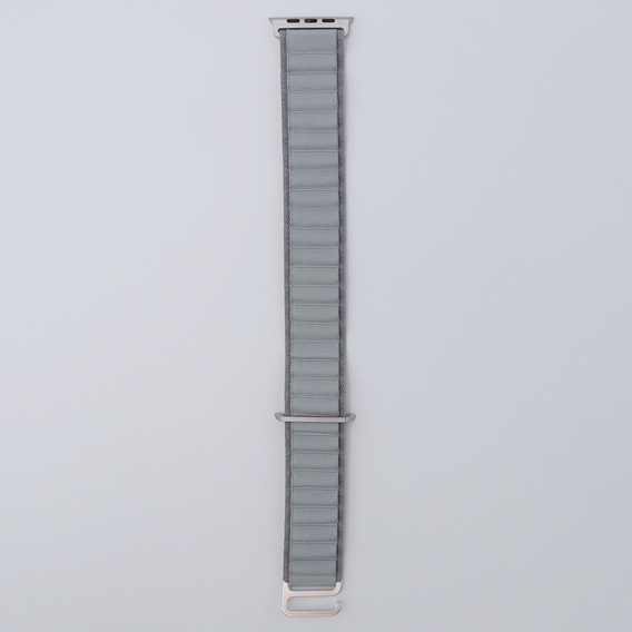 Nylon szíj Apple Watch 1/2/3/4/4/5/6/7/8/SE/ULTRA 42/44/45/45/49mm, szürke