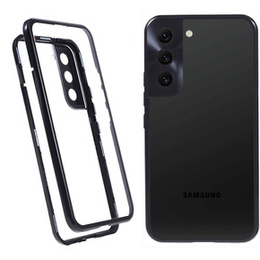 Tok Samsung Galaxy S21, Magnetic Dual Glass, fekete