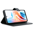 Pattintható tok a Oppo A79 5G, Crazy Horse Wallet, fekete