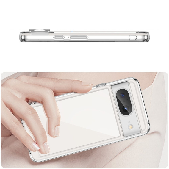 Tok Google Pixel 8, Fusion Hybrid, kameravédelemmel, átlátszó
