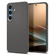 A Spigen tok Samsung Galaxy S25, Liquid Air, fekete + 9H edzett üveghez