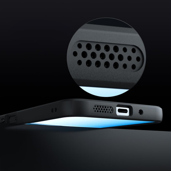 Matt tok Xiaomi Redmi 15 5G / 4G, MagSafe-hoz, áttetsző fekete