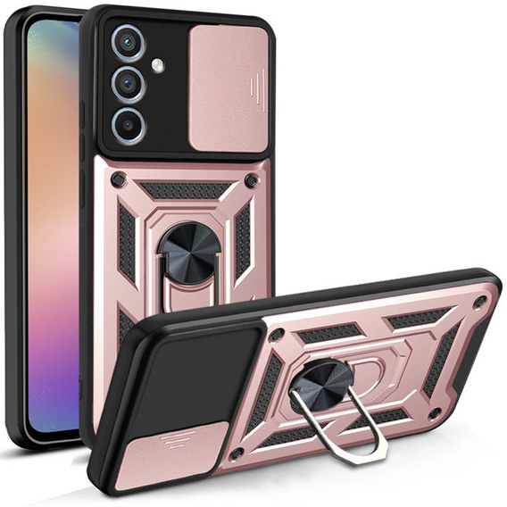Telefontok a Samsung Galaxy A54 5G, CamShield Slide, rózsaszín