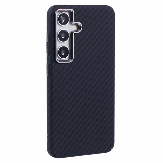 Tok Samsung Galaxy S25, Carbon Fiber MagSafe, fekete