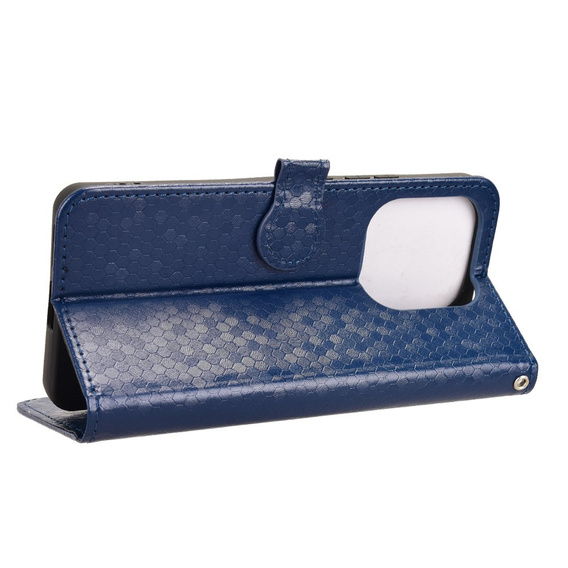 Flap tok Xiaomi Redmi Note 14 4G, Wallet Rhombus, kék