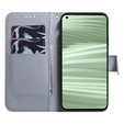 Pattintható tok a Realme C55, Wallet, Cherry blossom, kék